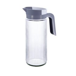   Ribovaná sklenená kanvica s vzduchotesným uzáverom a odnímateľným viečkom (1,5 l / 1350 ml) 1008002