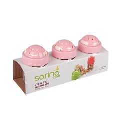   Sada sklenených nádob na korenie a cukrovinky Sarina Cam (3 ks, 3 x 210 ml) 1008004
