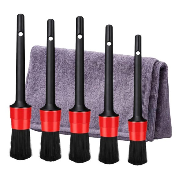 Sada čistiacich kefiek do auta s mikrovláknovou utierkou, 5 ks 10181