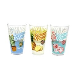   Sada prémiových sklenených pohárov Cerve Nadia Summer Time (3 kusy, 3 x 310 ml) 1020249