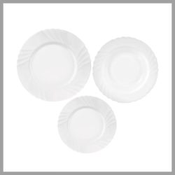   Opál jedálenská súprava s reliéfnym vzorom – 18-dielna – 10290