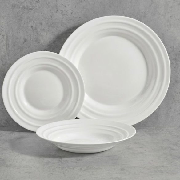 18-dielna súprava riadu Vivalto s opálovým vlnovým vzorom – elegantná, moderná, odolná 10292