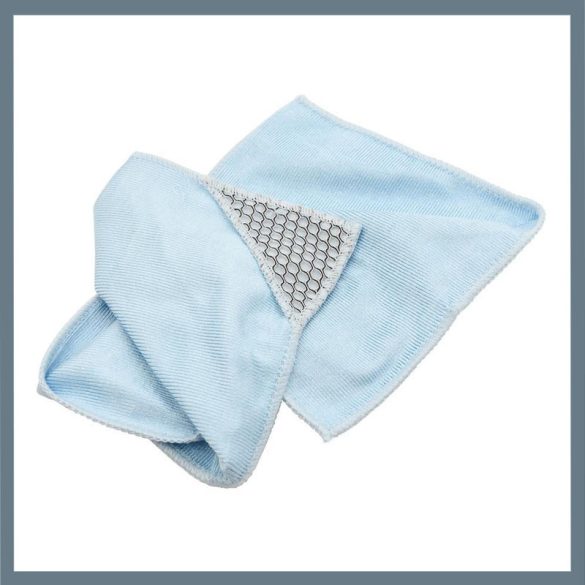 Mikrovláknová utierka na čistenie skla – 40 x 40 cm, modrá 10357