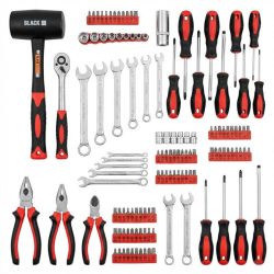   Black Profesionálna sada ručného náradia a kľúčov – 157-dielna 10424