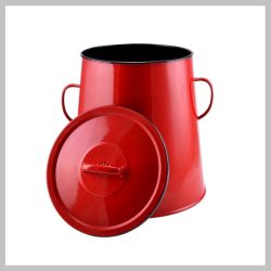   Perfect Home Smaltovaný tukový sud 20 litrový červený 10429