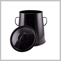   Perfect Home Smaltovaný tukový sud 20 litrový čierny 10459
