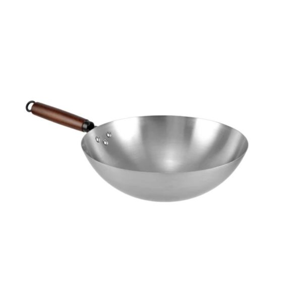 Tradičná čínska železná wok panvica Perfect Home (32 cm) – hrúbka 1,3 mm 10481