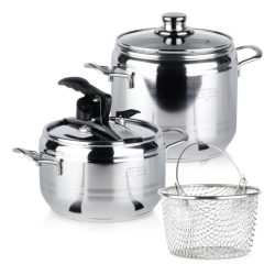 Nerezová tlaková sada 3.5 l a 5 l 2 kusy 113044