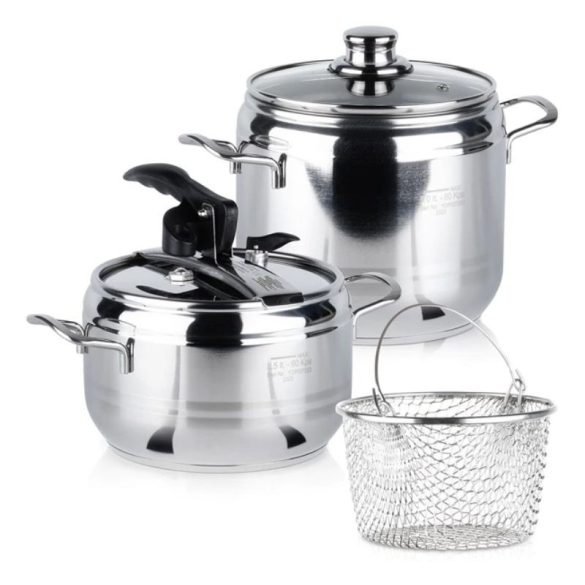 Nerezová tlaková sada 3.5 l a 5 l 2 kusy 113044