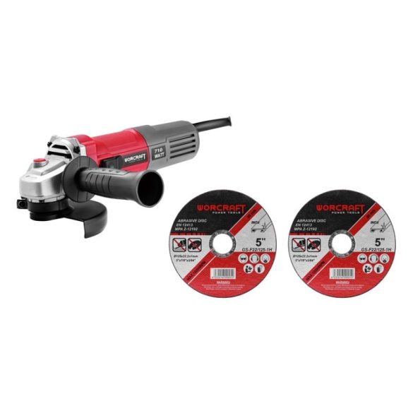 Worcraft AG08-115P sieťová elektrická uhlová brúska 230 V, 710 W, 115 mm 113118