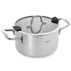   Orion VENICE nerezový hrniec so skleneným vekom (22 cm, 4,3 l) 113374
