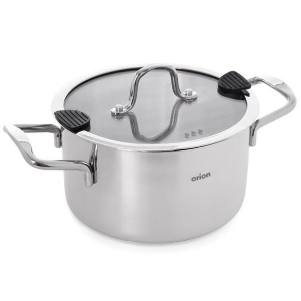 Orion VENICE nerezový hrniec so skleneným vekom (22 cm, 4,3 l) 113374