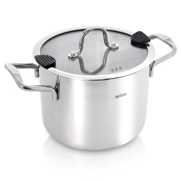 Orion VENICE Nerezový hrniec so skleneným vekom (18 cm, 3,5 l) 113377