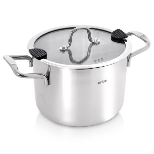 Orion VENICE nerezový hrniec so skleneným vekom (20 cm, 4,6 l) 113378