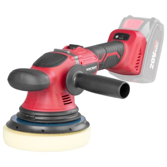 Akumulátorová excentrická leštička Worcraft, 20 V Li-ion, 150 mm 1139951