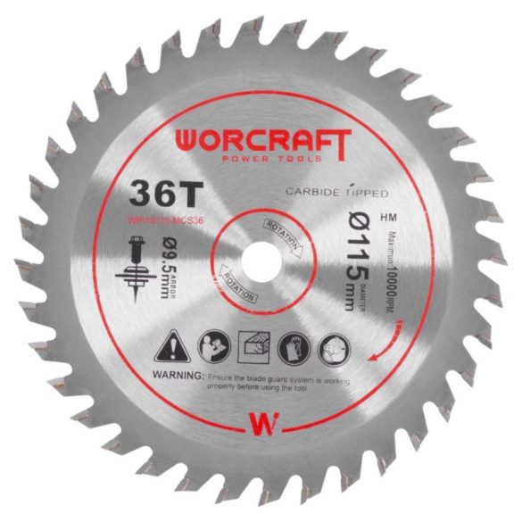 Rezací kotúč pre Worcraft CMCS-S20LiB, 115 x 9,5 mm, 36T, píla 114844
