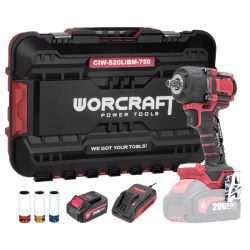   Worcraft CIW-S20LiBM-750 ShareSYS akumulátorová bezkefová príklepová skrutkovačka v sade 114890