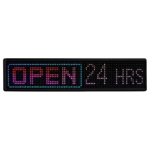 Programovateľný LED svetelný pás a reklamná tabuľa s bežiacim textom 90x19 11538