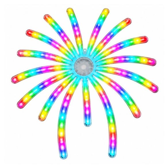 PANGPANG dúhová LED ohňostrojová dekorácia 38,3 × 37,2 × 1,3 cm 11545