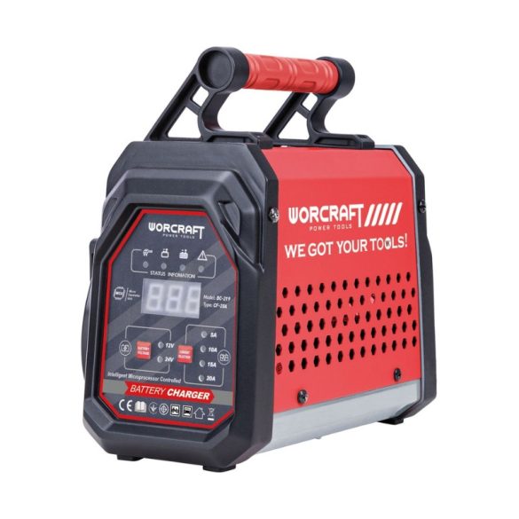 Inteligentná nabíjačka akumulátorov Worcraft BC-219 – 12/24 V, 20 A 116813