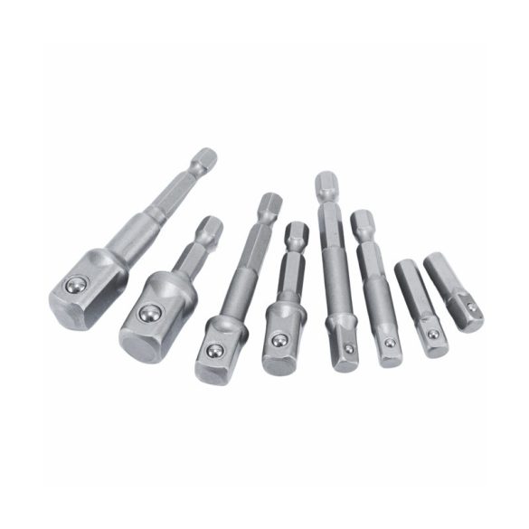 Čierna sada adaptérov pre vŕtačku/skrutkovač – 1/4„, 3/8“, 1/2" 11702