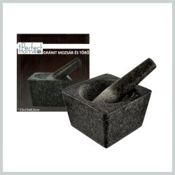   Perfect Home Mortar, štvorcový, žula, 13 x 13 x 8,5 cm, 11865