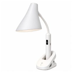   LED stolná lampa s upínacím držiakom – biela farba 12122