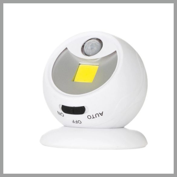 LED COB tristošesťdesiat lampa s magnetickým držiakom bezdrôtová s pohybovým senzorom 12334