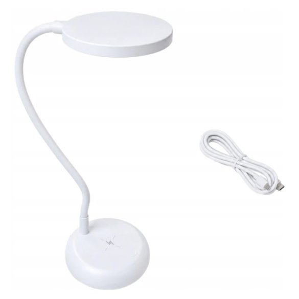 Stolná lampa s LED osvetlením a dotykovým ovládaním, s ohybným ramenom, USB-C, biela 12421