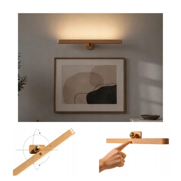 Magnetická LED nástenná lampa otočná o 360° 12422