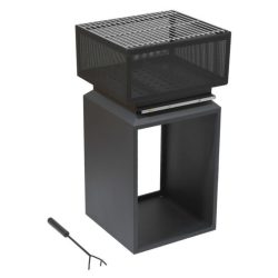 Prenosný ohnisko a gril CUBE – 40×35 cm 13007