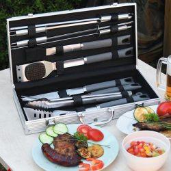 11-dielna sada na grilovanie, sivá 13106