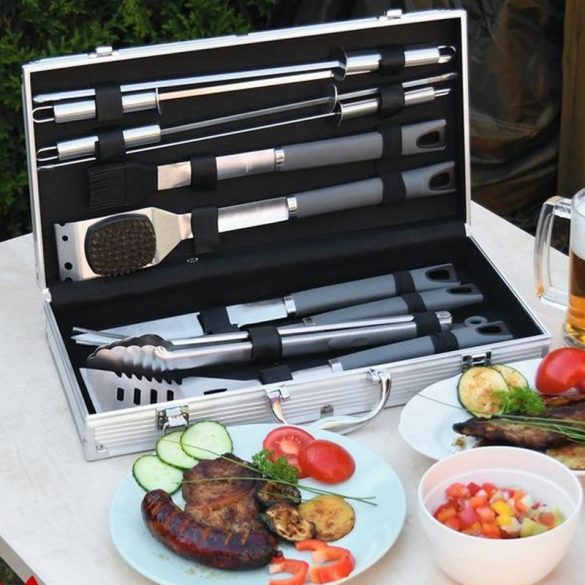 11-dielna sada na grilovanie, sivá 13106