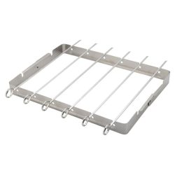   6-dielna súprava grilovacích špízov – nerezová oceľ s rámom 13112