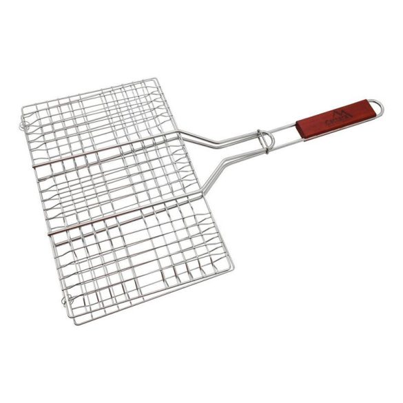 Grilovací rošt 35 × 23 cm s drevenou rukoväťou 13117