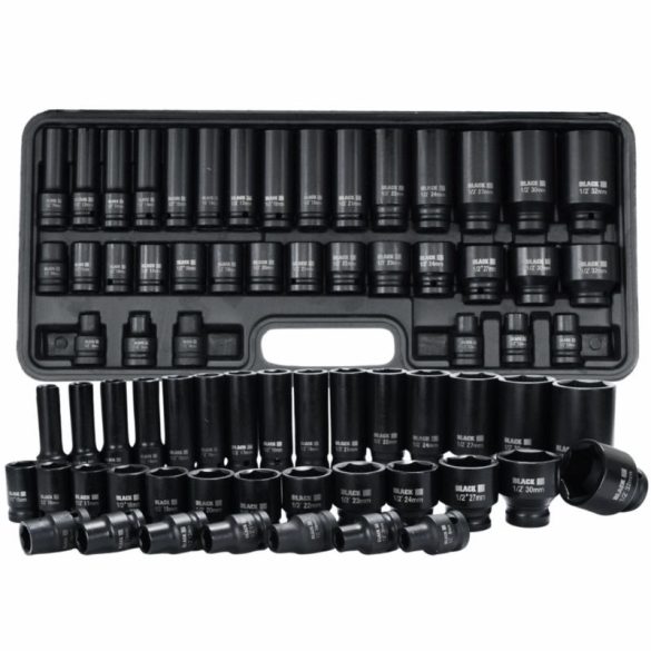 Sada 35-dielnych kľúčov na skrutky BLACK (8–32 mm)
