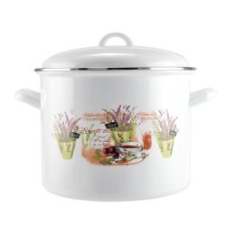   Perfect Home Lavender smaltovaný hrniec 20 cm + viečko 13471