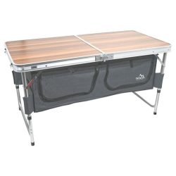   Skladací kempingový stôl s úložným priestorom – 120×60 cm 13481