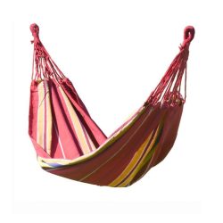 Textilná hojdacia sieť 200 x 100 cm červeno žltá 13568