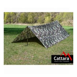   Vodotesná maskovacia plachta Cattara lesný vzor 3 x 4 m 2000 mm 13889