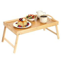   Vilde bambusový podnos na raňajky 2 v 1 50 × 30 cm – skladací, praktický 139457