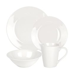 Vilde 16-dielna biela porcelánová súprava riadu 139846