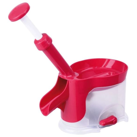 Praktický odstopkovač na čerešne a višne s prísavkou (červeno-biely) 141789