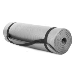 Extra hrubá fitness a jogová podložka 1 cm sivá 14186_S