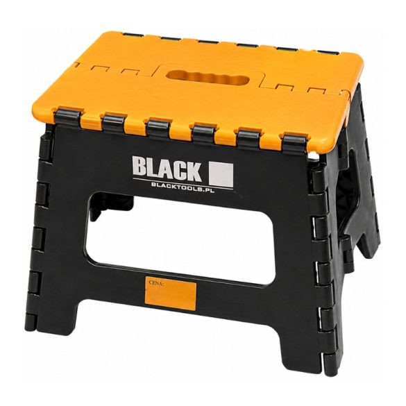 Skladací plastový stupienok / prenosná stolička BLACK 14331