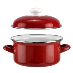   Perfect Home Burgundy smaltovaný hrniec s pokrievkou 24 cm 14458
