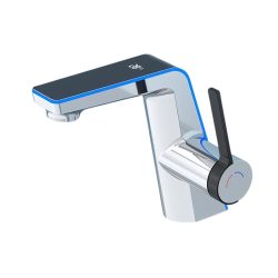   Klasická digitálna batéria v chrómovej a čiernej farbe 145931GQK-S