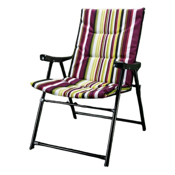 Skladací kempingový stolička s polstrovaným sedadlom 14644_2