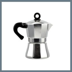 Perfektná domáca kávovar pre 3 osoby, lesklý 14906