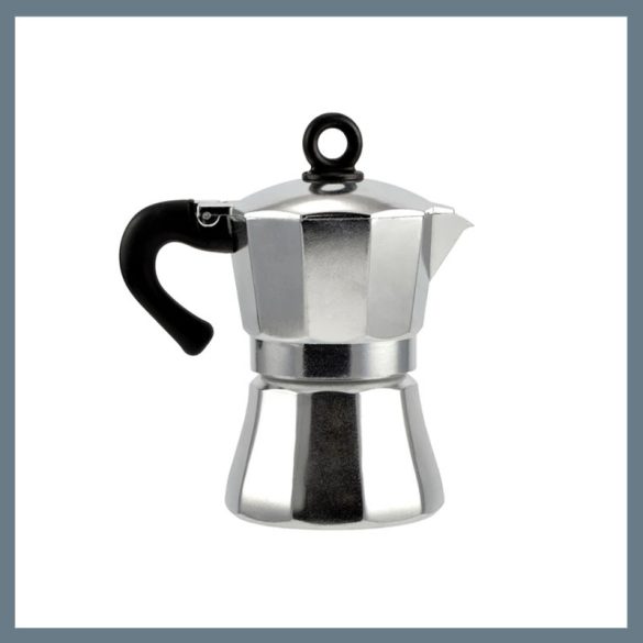 Perfektná domáca kávovar pre 3 osoby, lesklý 14906